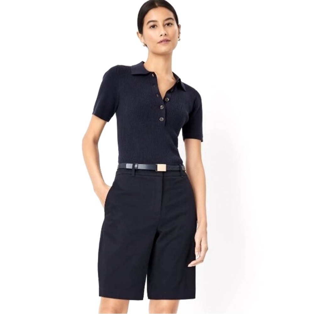 ANN TAYLOR BERMUDA SHORTS -  BLACK NWOT